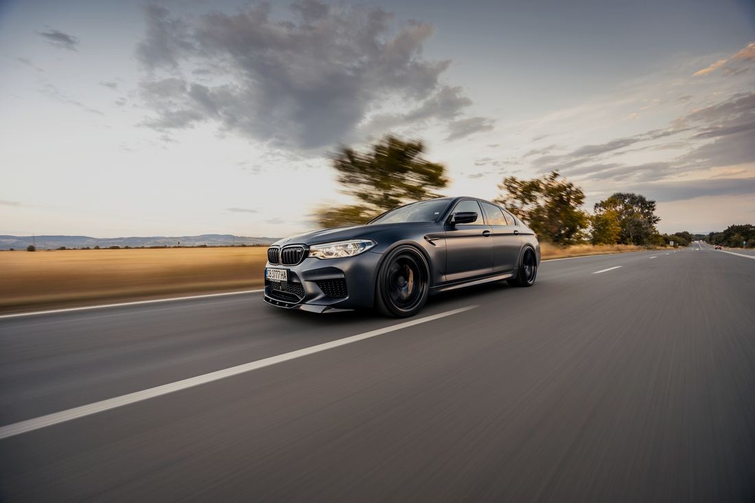 BMW M5 on the road — Covar Atelier