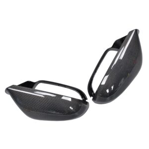 1Pair Replacement Carbon Fibre Mirror Covers for Audi A6 C7 S6 RS6 (Fits:A6 )
